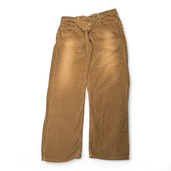 Levi's Pants Mens 36x32 Brown Loose Fit Straight Leg Signature Fade Baggy Y2K - Picture 1 of 10